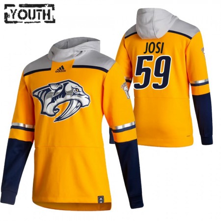 Nashville Predators Roman Josi 59 2020-21 Reverse Retro Sawyer Hooded Sweatshirt - Barn